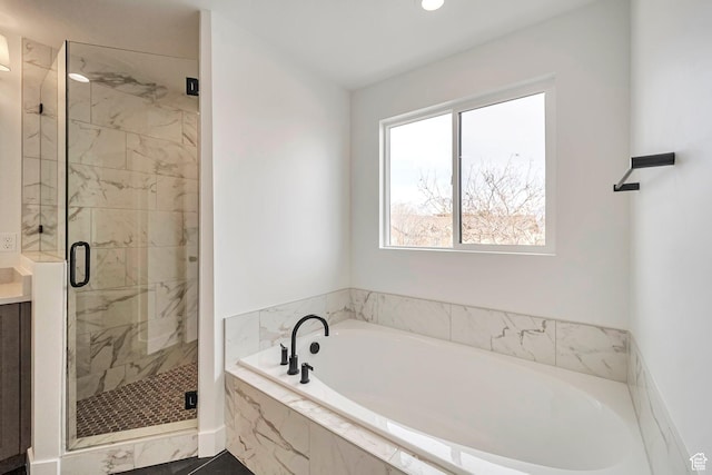 2946 N 1080 W, Lehi, UT 84043 - bathroom with recessed lighting, a shower stall, and a garden tub