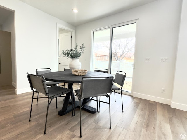 2946 N 1080 W, Lehi, UT 84043 - dining area featuring recessed lighting, baseboards, and light wood-style flooring
