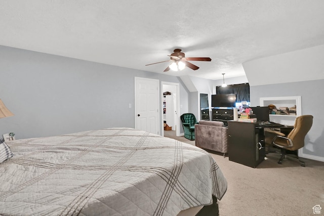 142 Green St, Layton, UT 84041 - carpeted bedroom featuring a textured ceiling and ceiling fan