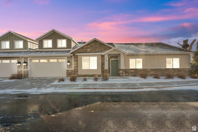 craftsman-style house featuring a garage