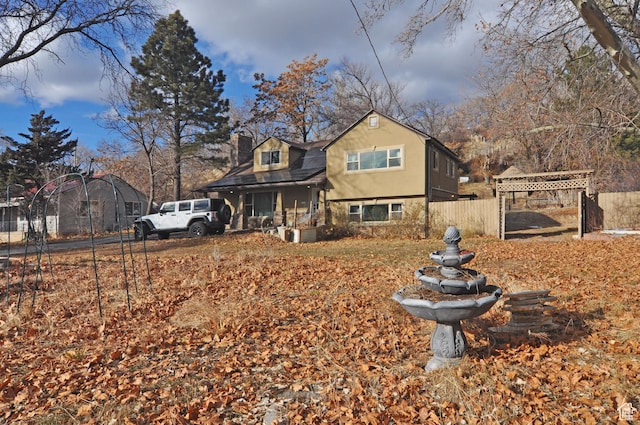 view of front of property