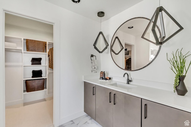 bathroom featuring vanity