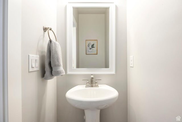bathroom with a sink