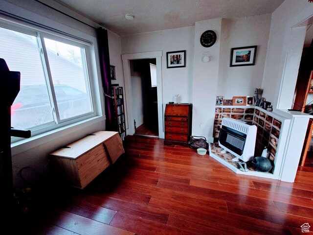 3260 Ogden Ave, Ogden, UT 84401 - bedroom featuring dark hardwood / wood-style floors and heating unit