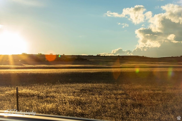 property view of water featuring a rural view