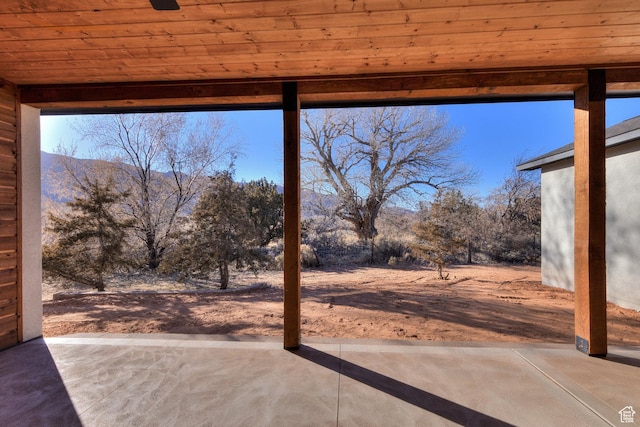 view of patio / terrace with ceiling fan
