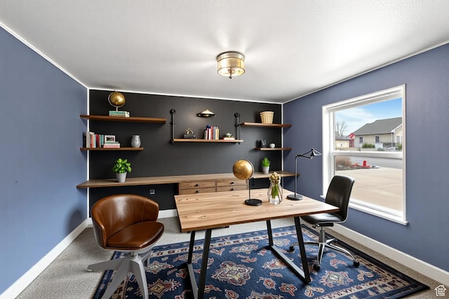 112 Arbor Dr, Moab, UT 84532 - carpeted home office featuring baseboards