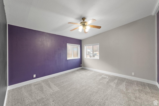 112 Arbor Dr, Moab, UT 84532 - carpeted spare room featuring ceiling fan and vaulted ceiling