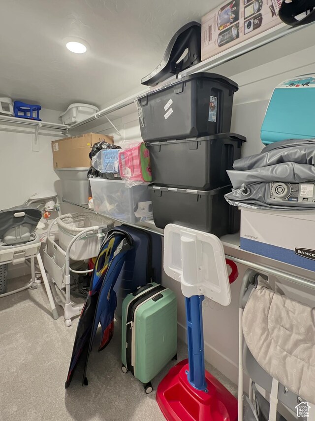 view of storage room