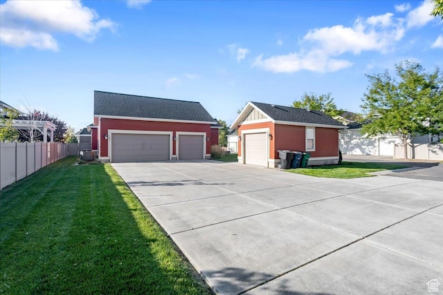 2025 W Orchard Harvest Dr, Kaysville, UT 84037 - view of front facade with a garage, central AC unit, and a front yard