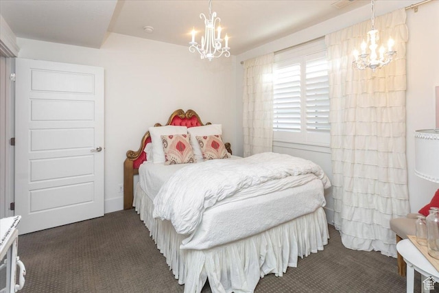 2025 W Orchard Harvest Dr, Kaysville, UT 84037 - carpeted bedroom featuring a chandelier