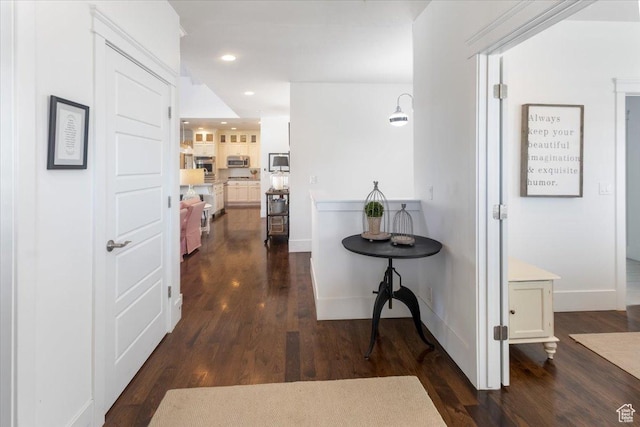 2025 W Orchard Harvest Dr, Kaysville, UT 84037 - hall with dark hardwood / wood-style flooring