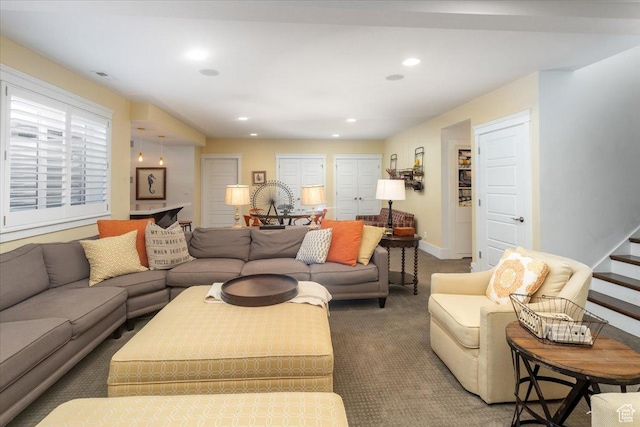 2025 W Orchard Harvest Dr, Kaysville, UT 84037 - view of carpeted living room