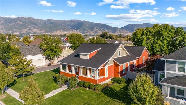 2025 W Orchard Harvest Dr, Kaysville, UT 84037 - bird's eye view with a mountain view
