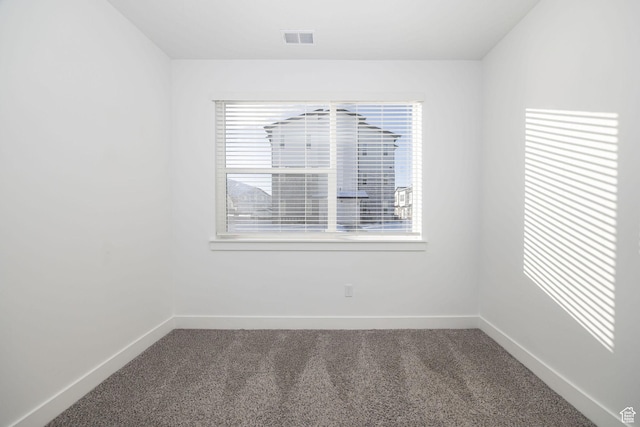 view of carpeted empty room