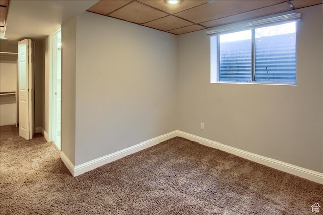 4698 Porter Ave, South Ogden, UT 84403 - basement featuring a drop ceiling and carpet