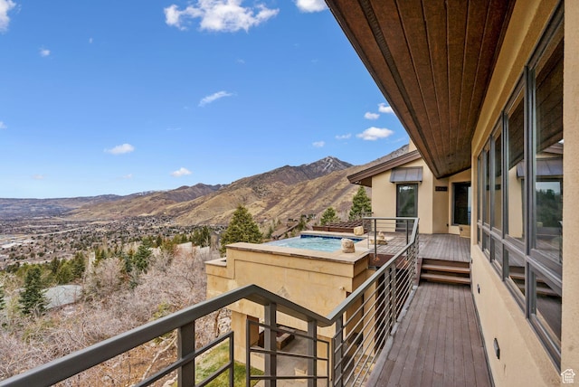 4552 S Zarahemla Dr E, Salt Lake City, UT 84124 - balcony with a mountain view