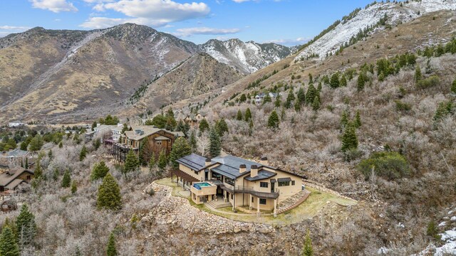 4552 S Zarahemla Dr E, Salt Lake City, UT 84124 - bird's eye view with a mountain view