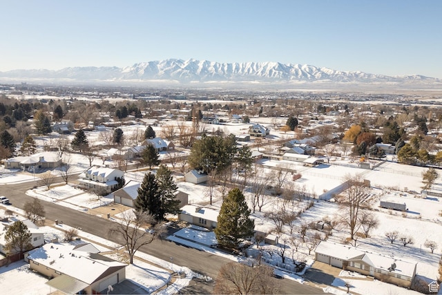 2243 N 1400 E, North Logan, UT 84341 - snowy aerial view featuring a mountain view