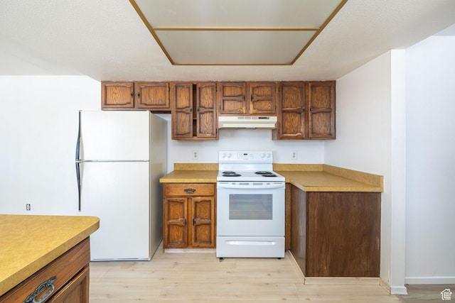 2243 N 1400 E, North Logan, UT 84341 - kitchen with white appliances and light wood-type flooring