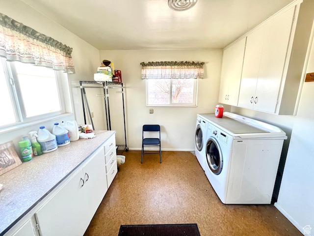 96 W 200 N, Richfield, UT 84701 - clothes washing area with cabinets and washer and dryer