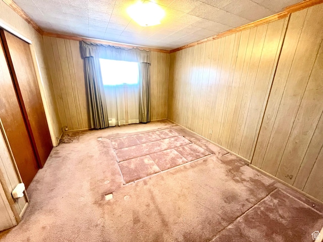96 W 200 N, Richfield, UT 84701 - empty room featuring light colored carpet and wooden walls