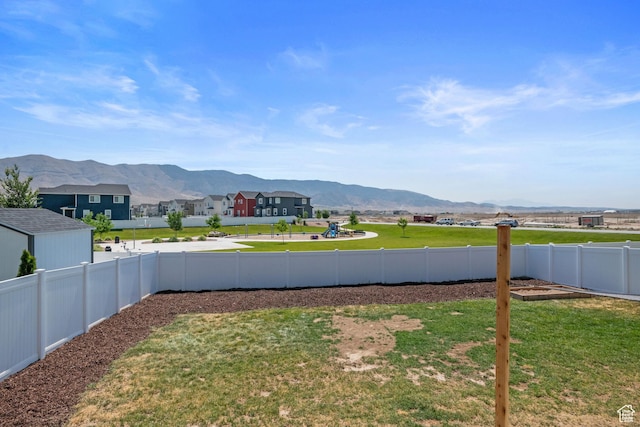 3492 N Delta St, Eagle Mountain, UT 84005 - view of yard featuring a mountain view