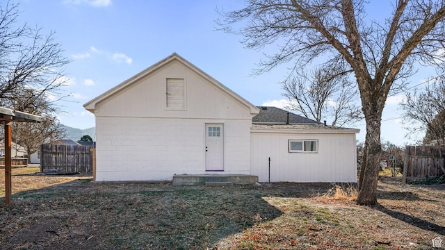 view of rear view of property