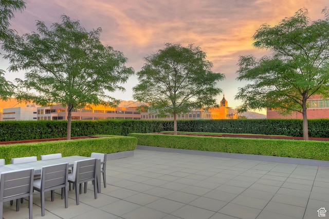 268 S State St E Unit 418, Salt Lake City, UT 84111 - view of patio terrace at dusk