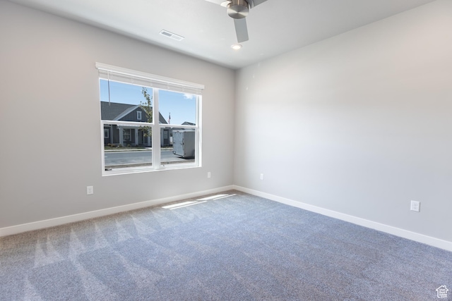 3786 S 4250 W Unit 425, West Haven, UT 84401 - unfurnished room featuring visible vents, a ceiling fan, carpet flooring, and baseboards