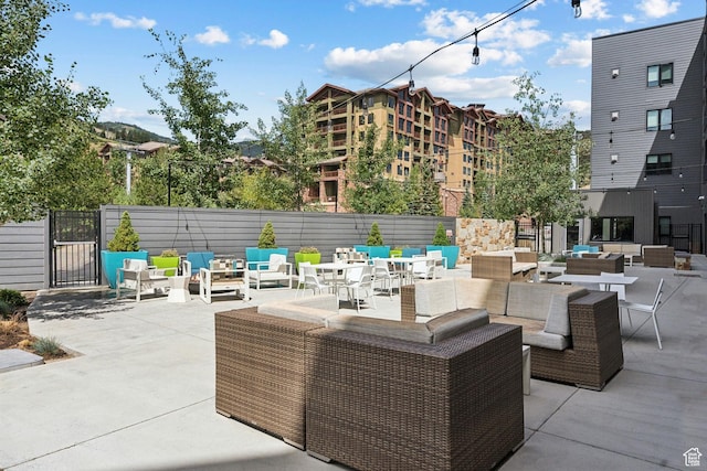 2670 W Canyons Resort Dr Unit 207, Park City, UT 84098 - view of patio featuring outdoor lounge area