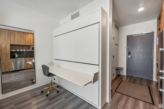 2670 W Canyons Resort Dr Unit 207, Park City, UT 84098 - office area with dark hardwood / wood-style flooring