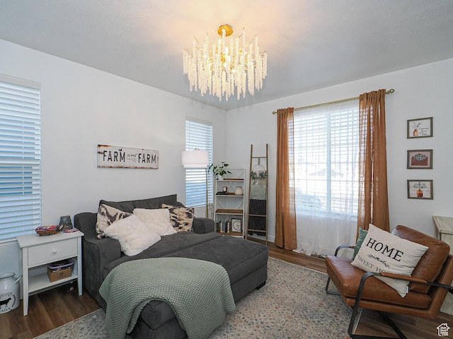 1766 E Johnstown Rd N Unit 710, Eagle Mountain, UT 84005 - bedroom with wood finished floors and a chandelier