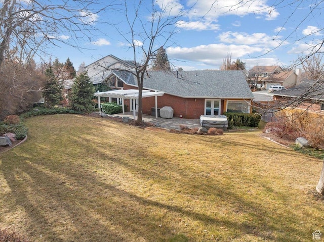 1790 N 120 E, Orem, UT 84057 - back of property with a patio, a pergola, and a lawn