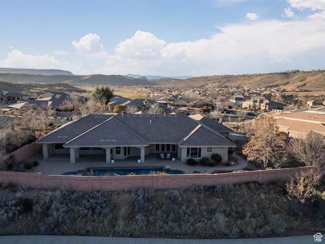 1783 N Firerock Cir, Washington, UT 84780 - drone / aerial view featuring a mountain view