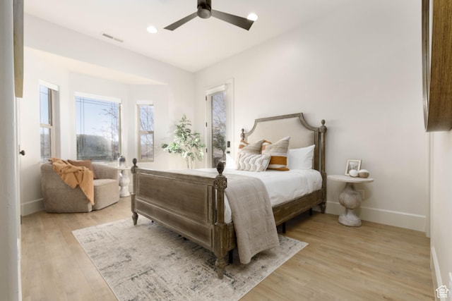 1783 N Firerock Cir, Washington, UT 84780 - bedroom featuring light wood-type flooring and ceiling fan