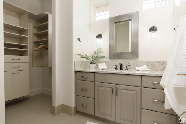 1783 N Firerock Cir, Washington, UT 84780 - bathroom with tile patterned floors and vanity