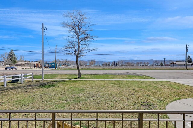 315 S Bear Lake Blvd, Garden City, UT 84028 - view of yard with a mountain view and fence