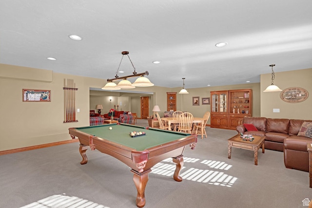 315 S Bear Lake Blvd, Garden City, UT 84028 - playroom with carpet floors, billiards, recessed lighting, and baseboards