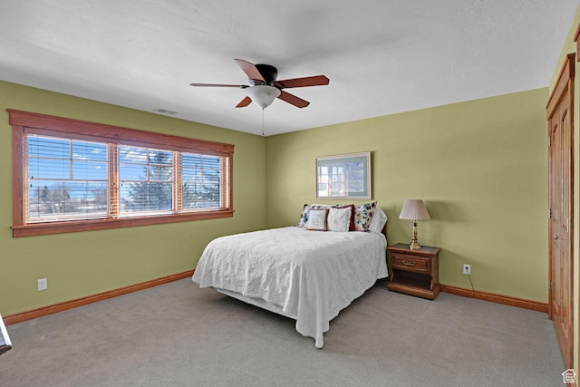 315 S Bear Lake Blvd, Garden City, UT 84028 - bedroom featuring baseboards, carpet flooring, and ceiling fan