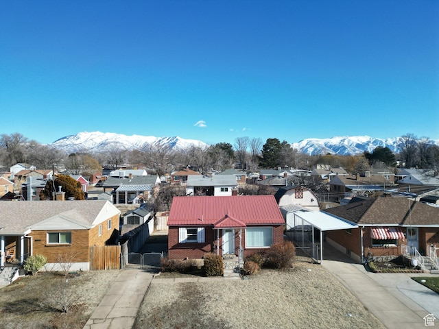 5840 S 2625 W, Roy, UT 84067 - view of front facade featuring a residential view, brick siding, and a mountain view