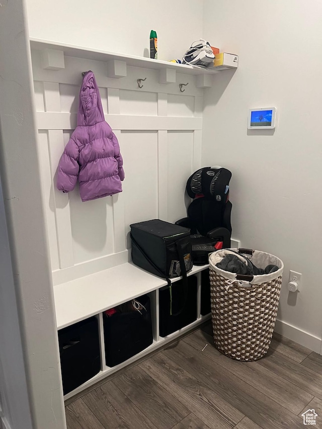 422 W 1360 N, Tooele, UT 84074 - mudroom with dark wood finished floors and baseboards