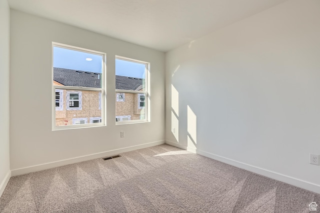 view of carpeted empty room