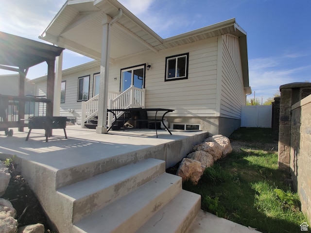 3 W 825 S, Willard, UT 84340 - rear view of property featuring a patio