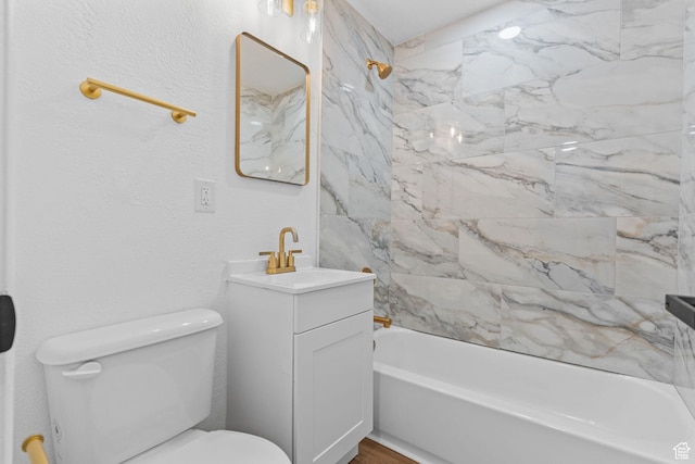 789 27th St, Ogden, UT 84403 - full bathroom with vanity, toilet, and washtub / shower combination
