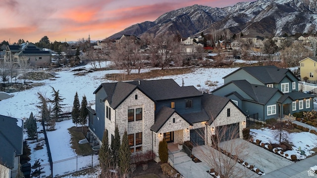 2905 E Denmark Dr, Cottonwood Heights, UT 84121 - exterior space with a mountain view and a residential view
