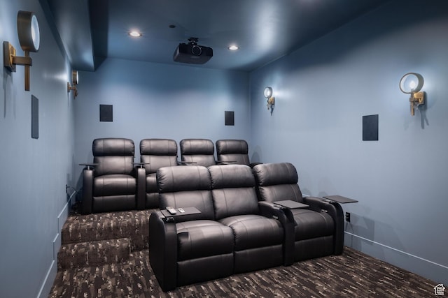 2066 E Oquirrh Mountain Cir, Heber City, UT 84032 - cinema with recessed lighting and baseboards