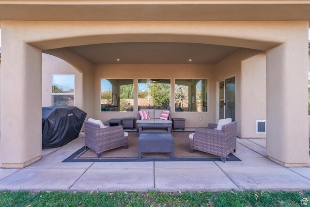 205 E Gold Bullion Way, Washington, UT 84780 - view of patio / terrace with a grill and outdoor lounge area