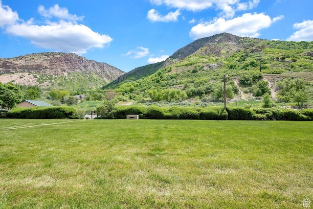 view of mountain background