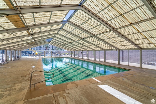 view of pool with a patio area